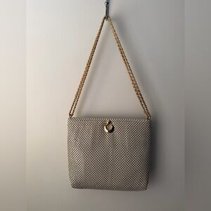 Vintage Whiting & Davis White Mesh Shoulder Bag
